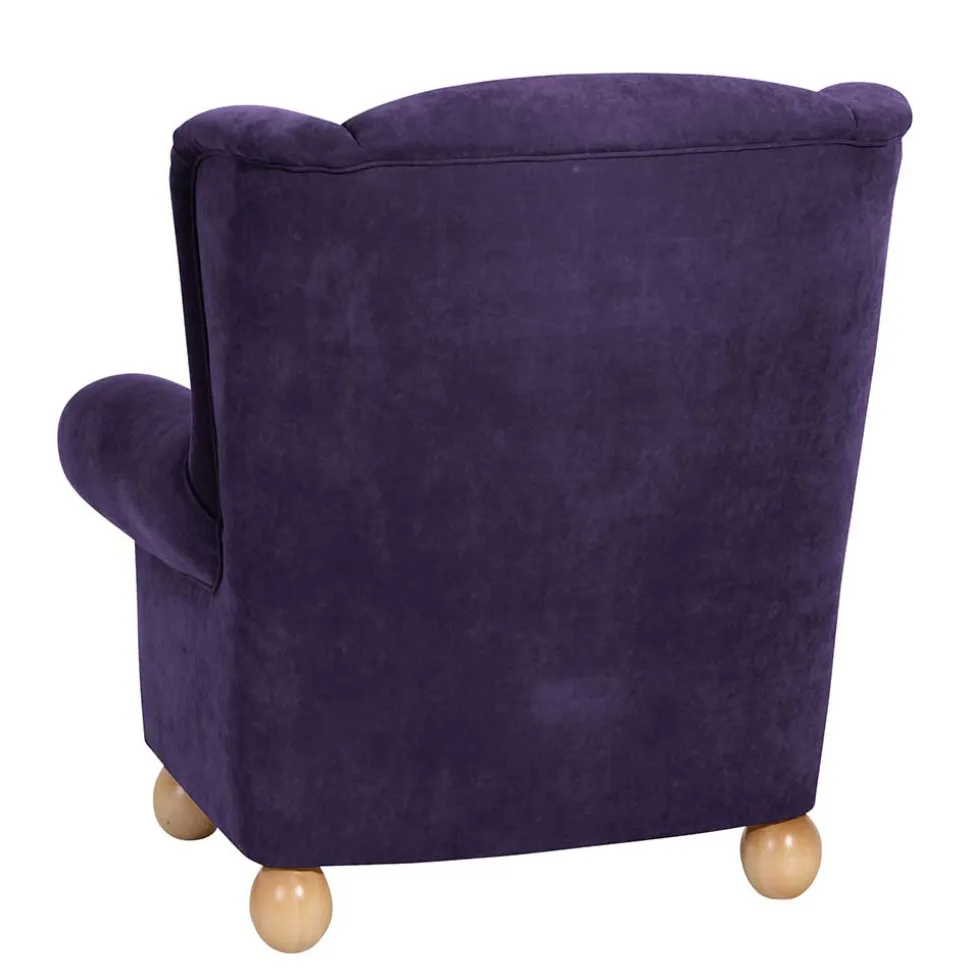 Ohrensessel in Violett Soera