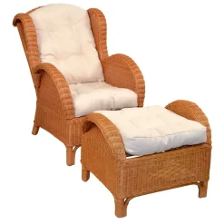 Ohrensessel mit Hocker Planconta