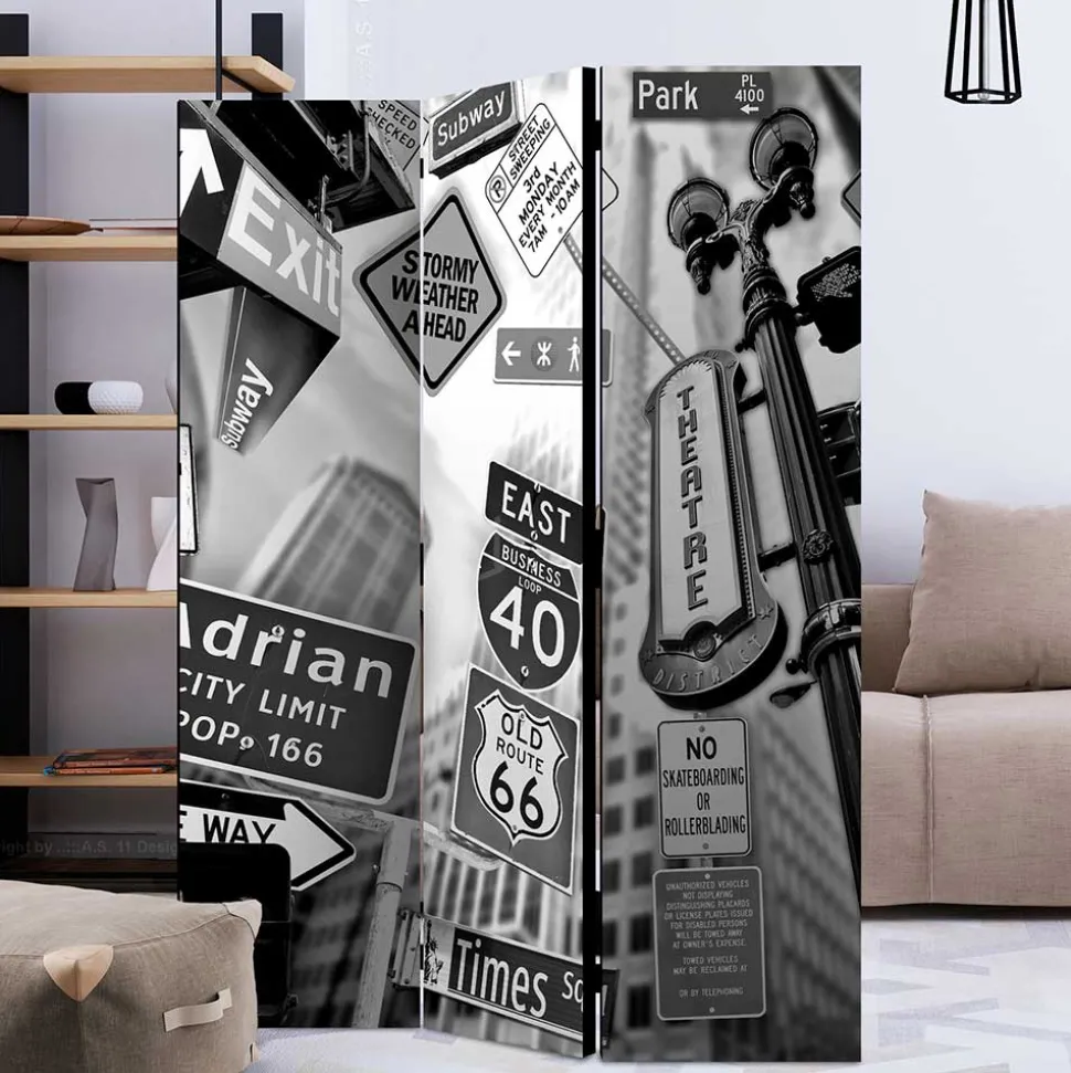 Paravant modern Rouge