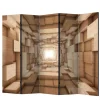 Paravent Holzoptik Gamma