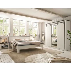 Pinie Weiß Schlafzimmer Set Dionada