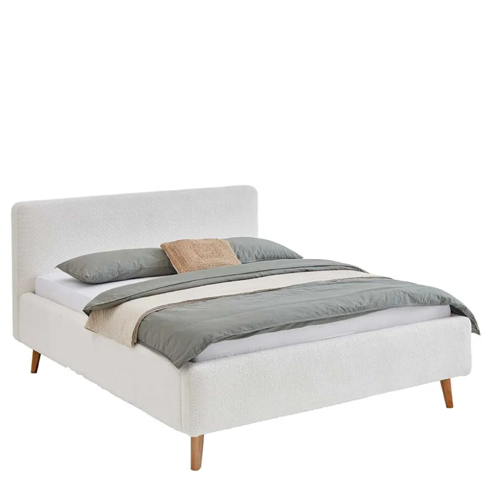 Polster Bett Cremeweiß Glorious
