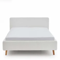 Polster Bett Cremeweiß Glorious