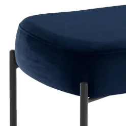 Polsterbank Samt Blau Veromica