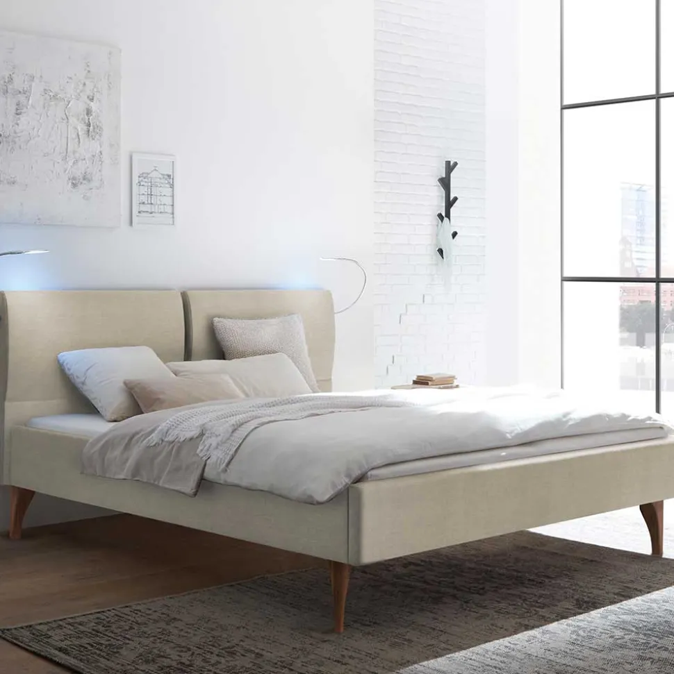 Polsterbett Beige Nava