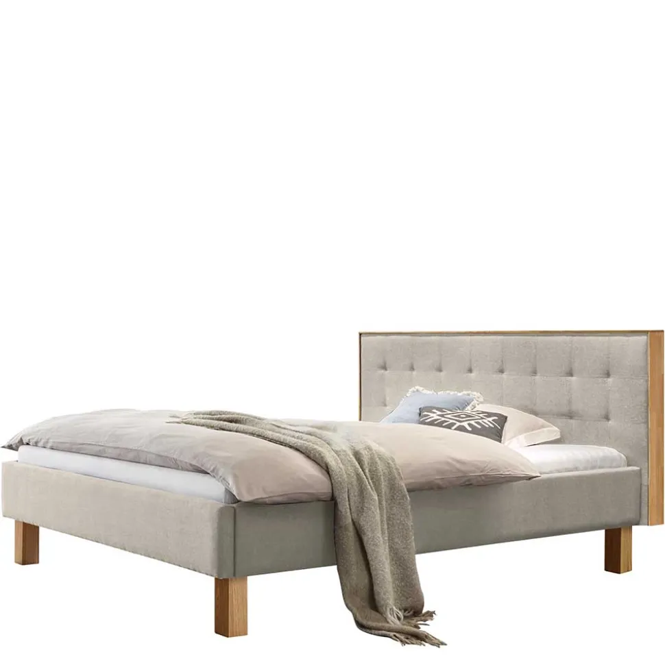 Polsterbett in Beige Petrolina