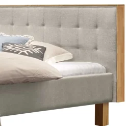 Polsterbett in Beige Petrolina