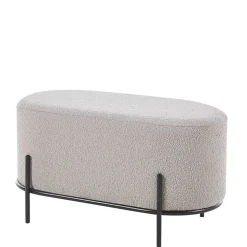 Polsterhocker Boucle Taupe Furoro