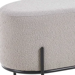 Polsterhocker Boucle Taupe Furoro