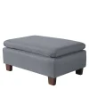 Polsterhocker Jeansblau Rocket