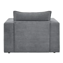 Polstersessel Anthrazit Cord Eltusa