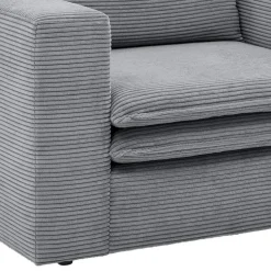 Polstersessel Anthrazit Cord Eltusa