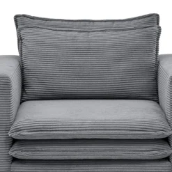 Polstersessel Anthrazit Cord Eltusa