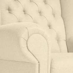 Polstersessel Beige Vintage Catjana