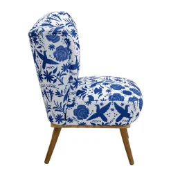 Polstersessel blau weiß Milan