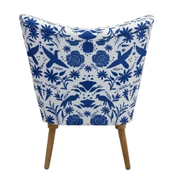 Polstersessel blau weiß Milan