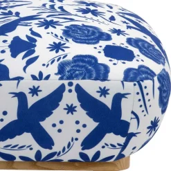 Polstersessel blau weiß Milan
