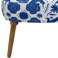 Polstersessel blau weiß Milan