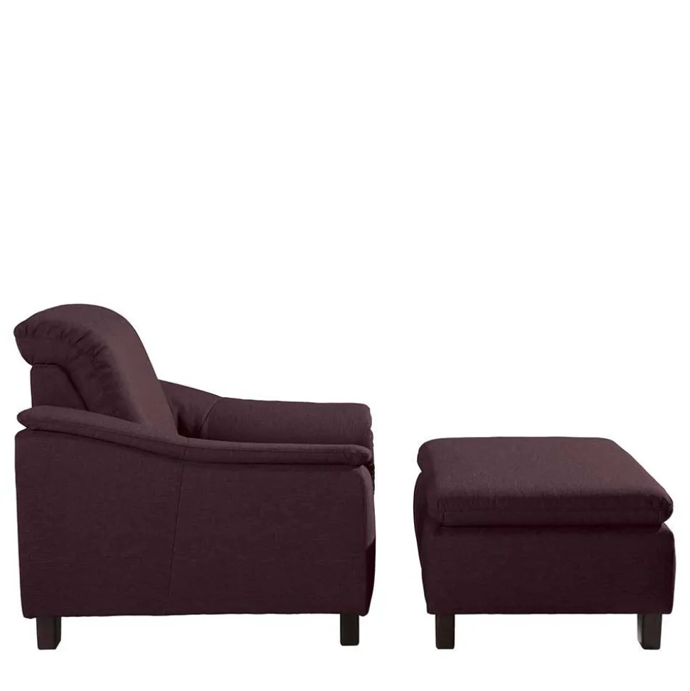 Polstersessel Bordeaux Rot Acsandrio