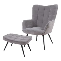 Polstersessel mit Hocker Dalicia