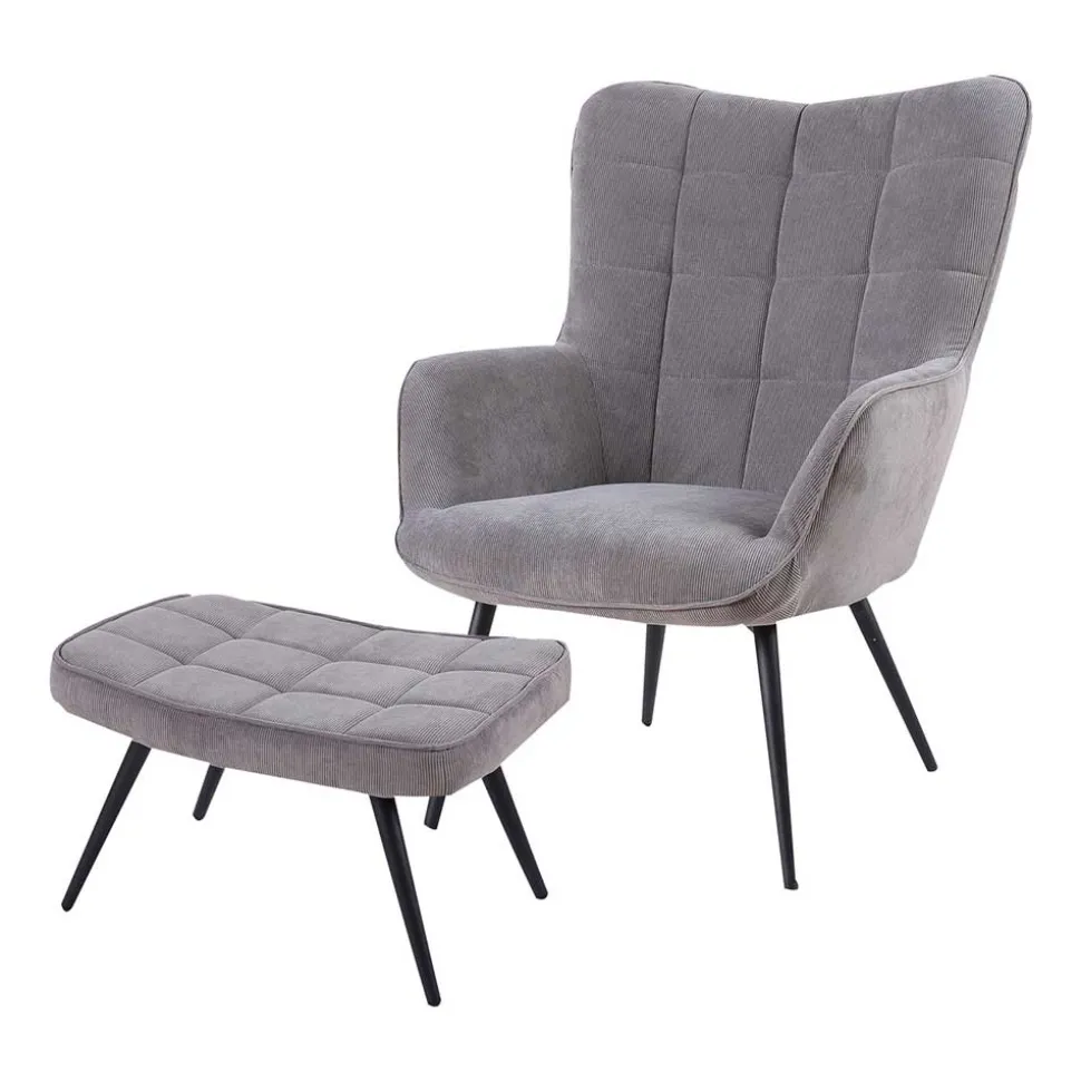 Polstersessel mit Hocker Dalicia