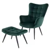 Polstersessel mit Hocker Cadylica