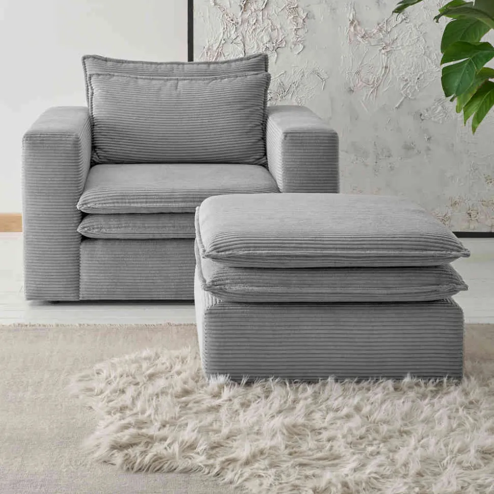 Polstersessel und Hocker Zipna