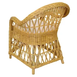 Rattansessel Beige Ponnya