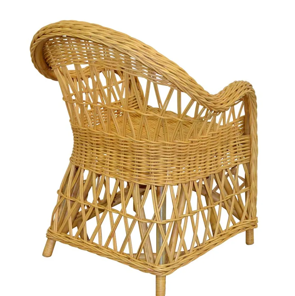 Rattansessel Beige Ponnya