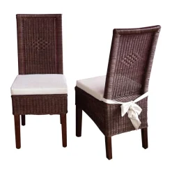 Rattanstuhl Set Enkolu