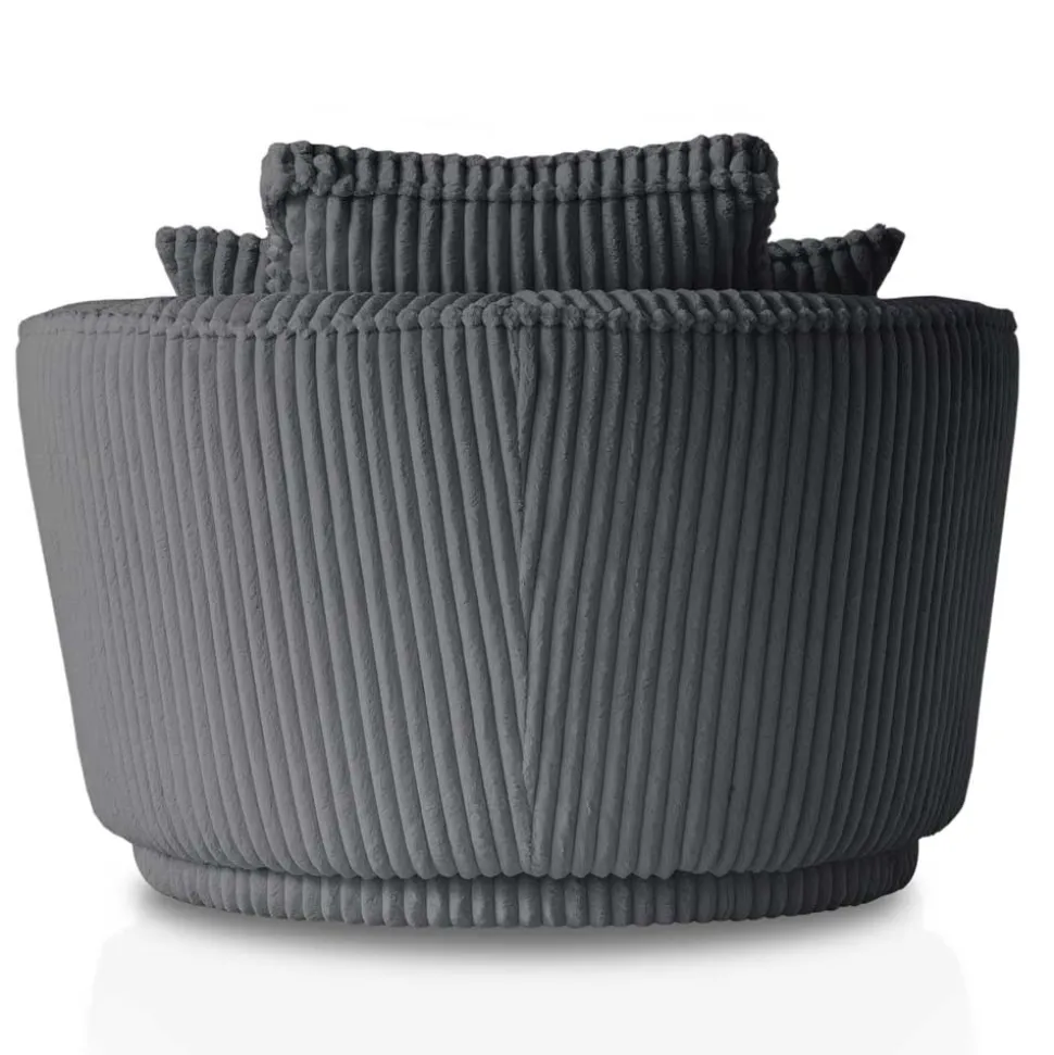 Retro Drehsessel mit Hocker Tresema