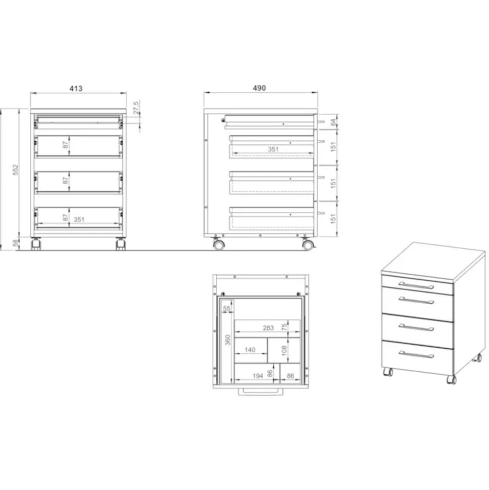 Rollcontainer Bagana
