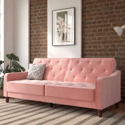 Rosa Klappsofa Clienta