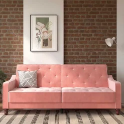 Rosa Klappsofa Clienta
