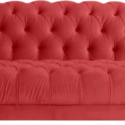 Rote Dreisitzer Couch Akper