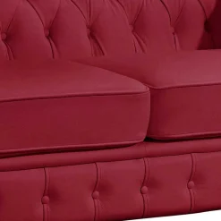 Rote Leder Couch Zoreca