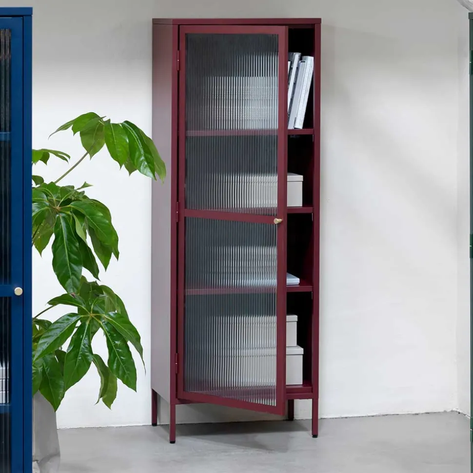 Rote Wohnzimmervitrine Arsizion
