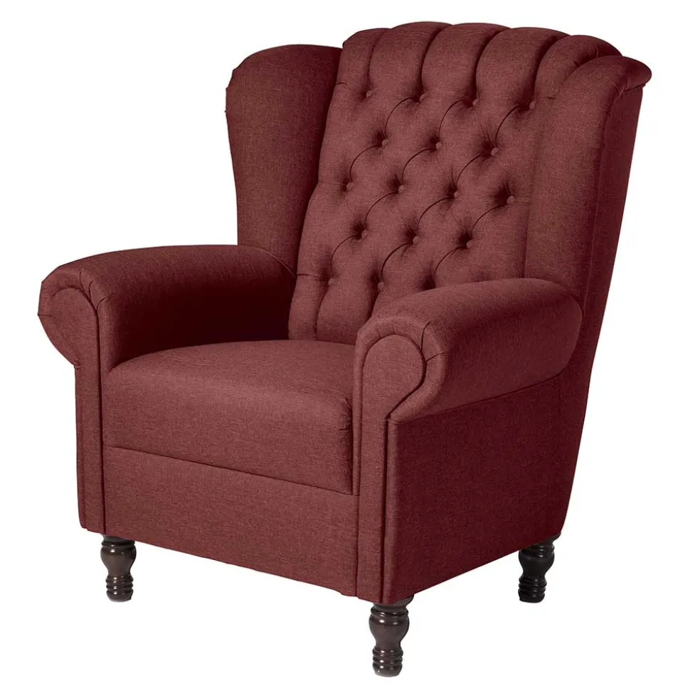 Roter Wohnzimmer Sessel Idena