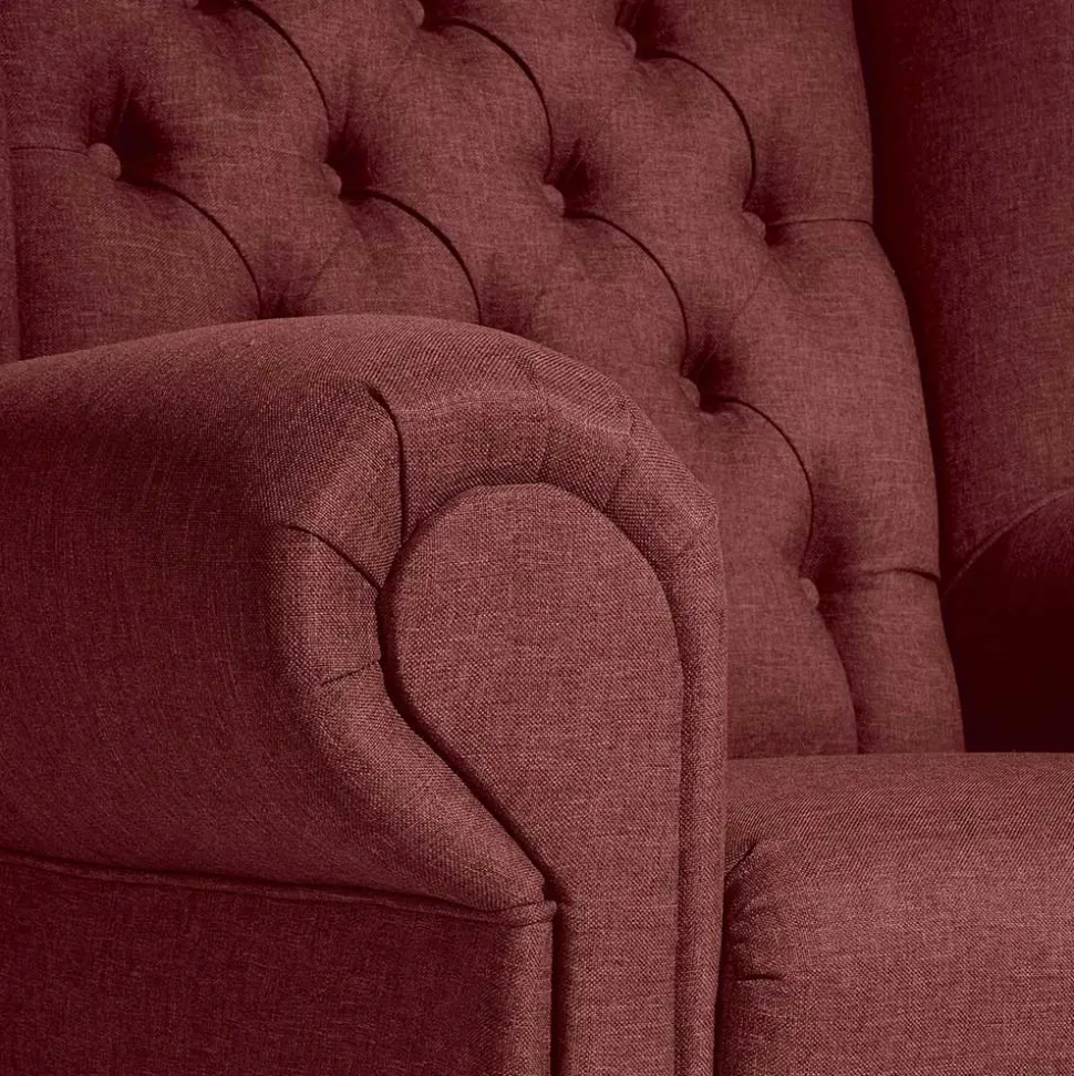 Roter Wohnzimmer Sessel Idena