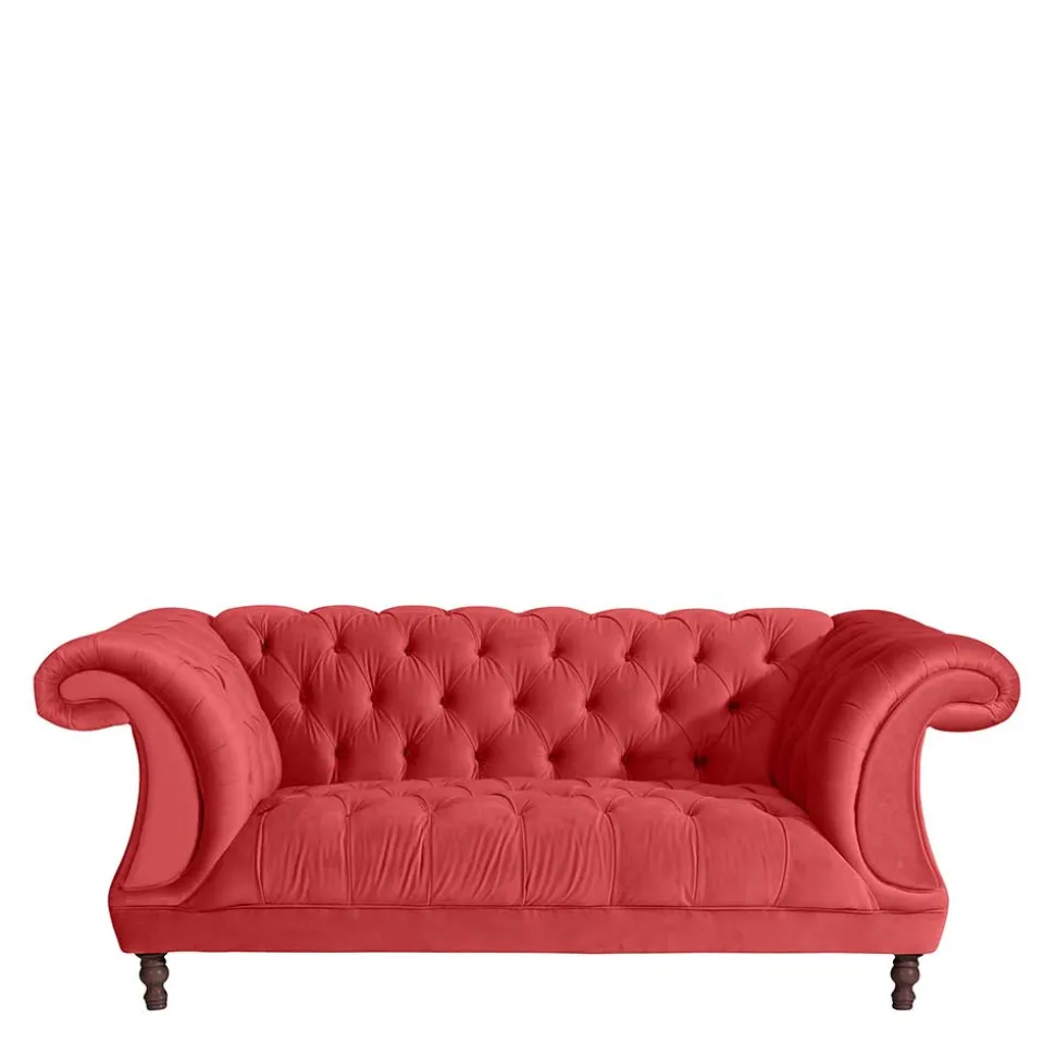 Rotes Zweier Sofa Akper