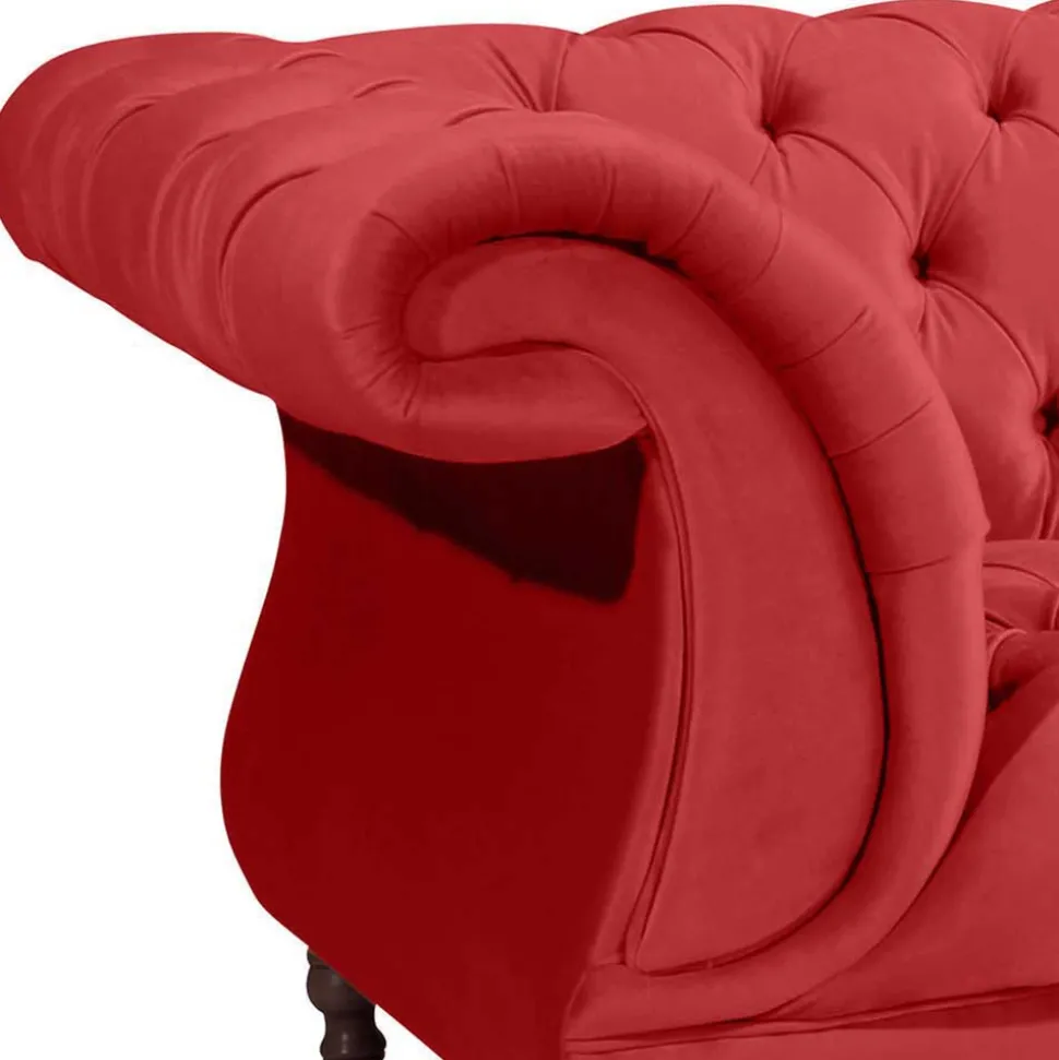 Rotes Zweier Sofa Akper