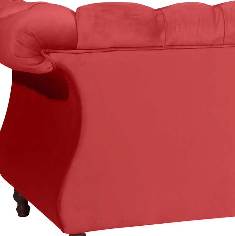 Rotes Zweier Sofa Akper