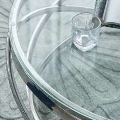 Runder Design Couchtisch Woodna