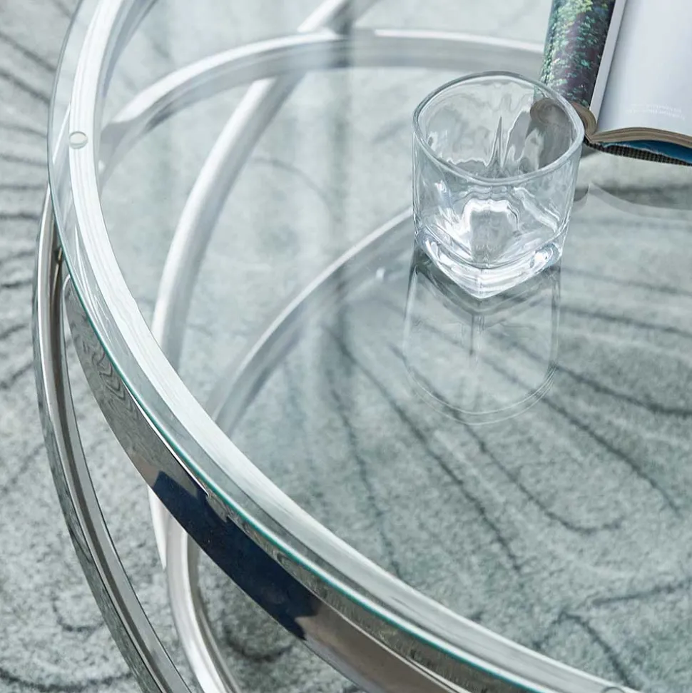 Runder Design Couchtisch Woodna