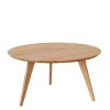 Runder Eiche Couchtisch Cow