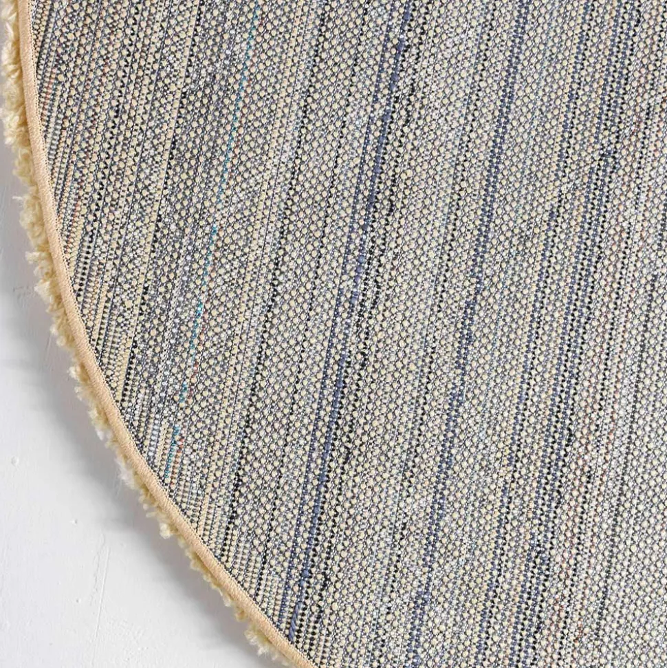 Runder Hochflor Teppich Aktemus