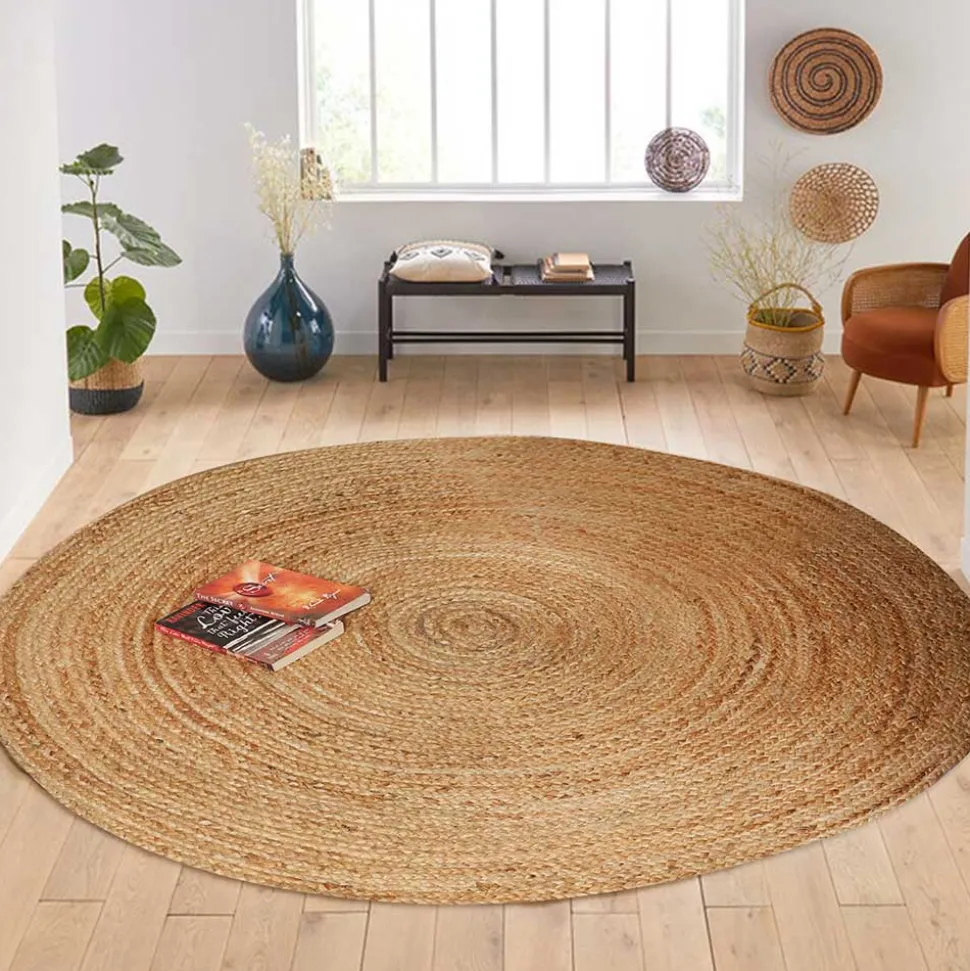 Runder Jute Teppich Arabico