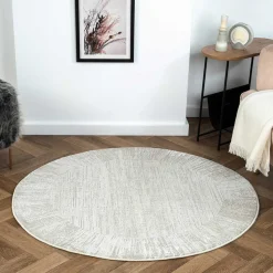 Runder Kurzflor Teppich Grenados