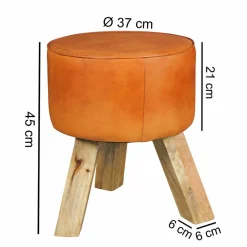 Runder Sitzhocker Evanuela