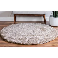 Runder Teppich Beige Fascination